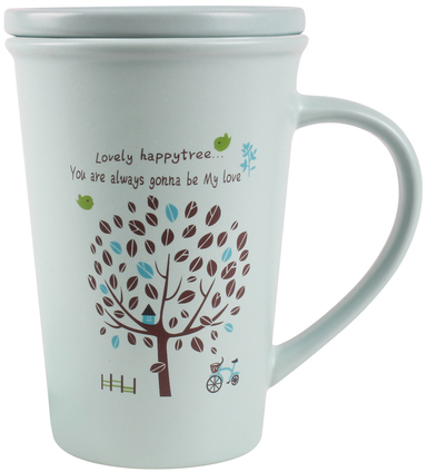 Чашка LIMITED EDITION Tree з кришкою 390 мл (HTK-047)